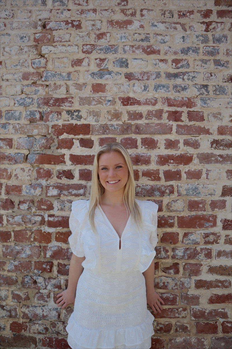 Ivory Eyelet Dress