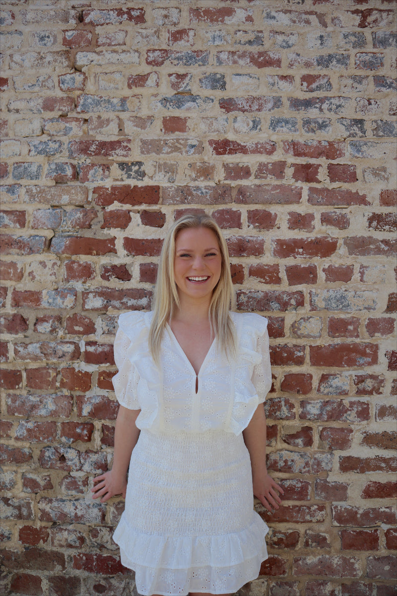 Ivory Eyelet Dress